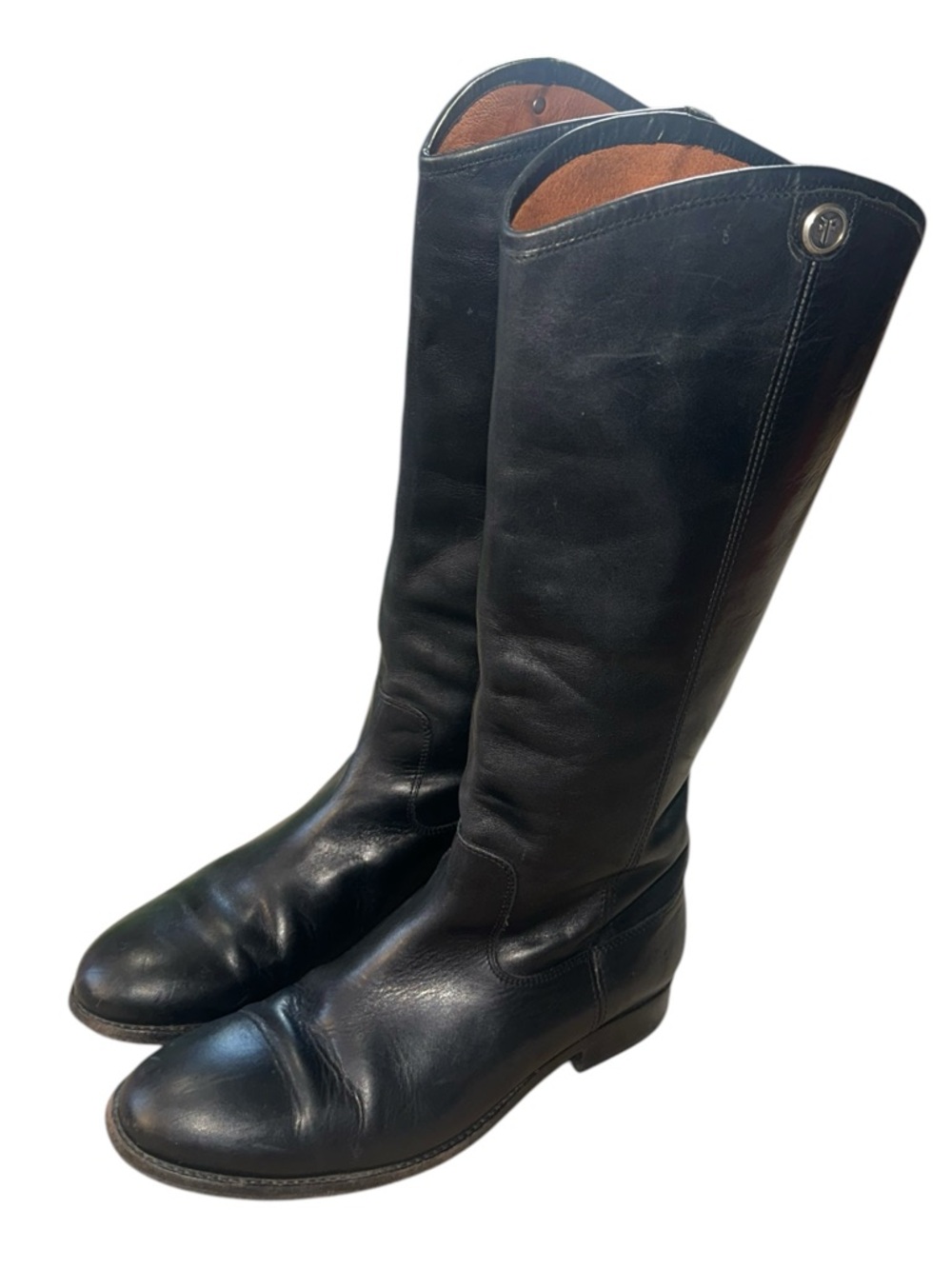 FRYE Riding Boot Equestrian Melissa Button 2 Boho Western Leather Black  Sz 9 - Picture 6 of 15